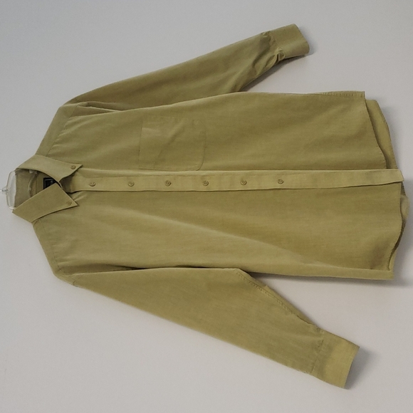 Savile Row chartreuse button down shirt - Picture 2 of 11